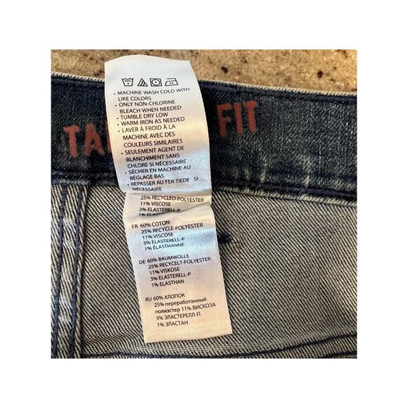 True Nation Tapered Fit Shorts Mens Gray Casual Chino - Picture 4 of 5